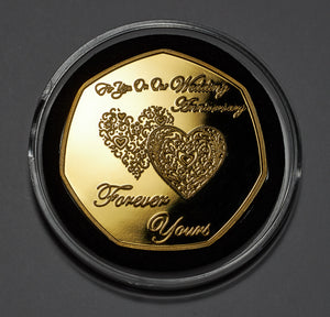 For You On Our Wedding Anniversary, Forever Yours - 24ct Gold