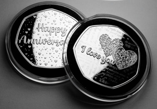 Happy Anniversary 'I Love You' - Silver