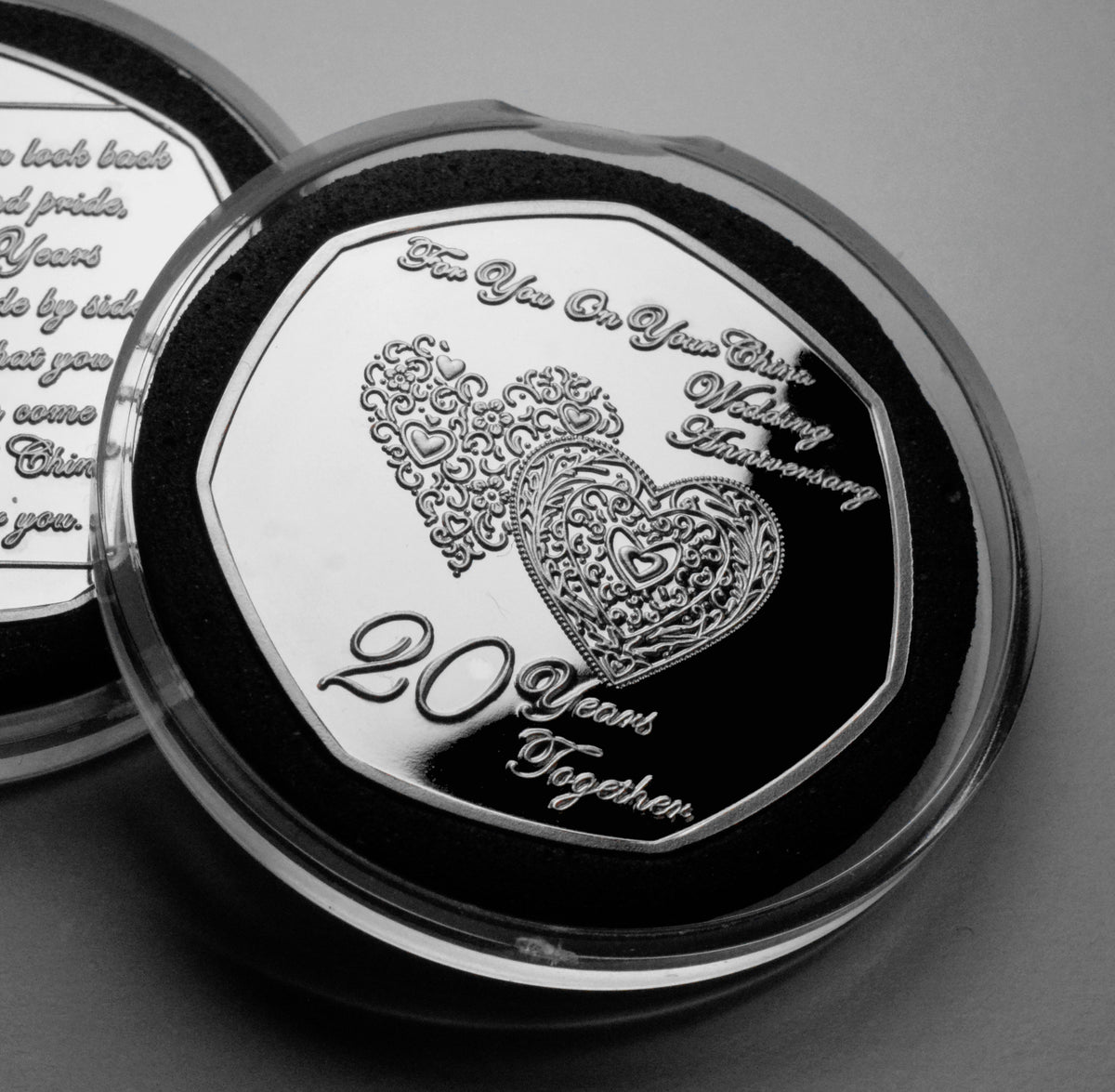 On Your 20th Wedding Anniversary - Silver – The Commemorative Coin Company