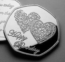 Load image into Gallery viewer, Happy Birthday &#39;I Love you&#39; - Silver