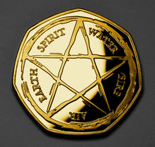 Load image into Gallery viewer, Elements of Life, Pentagram - 24ct Gold