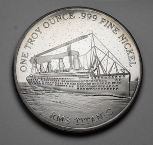 .999 Nickel Round - 1 Troy Ounce (31.1g) - RMS TITANIC
