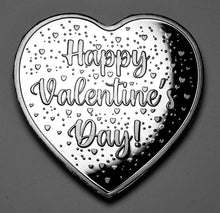 Load image into Gallery viewer, Happy Valentine&#39;s Day - Silver Heart with Diamante