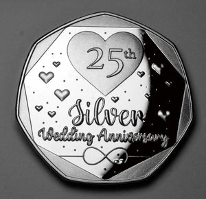 25th Wedding Anniversary - Silver