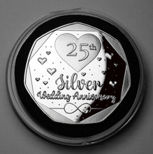 Load image into Gallery viewer, 25th Wedding Anniversary - Silver