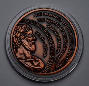 Marcus Aurelius, Stoic - Antique Copper
