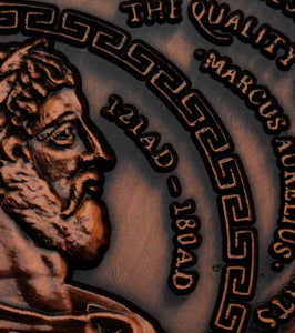 Marcus Aurelius, Stoic - Antique Copper