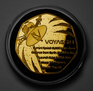 Voyager 1 Space Probe - 24ct Gold