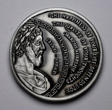 Load image into Gallery viewer, Marcus Aurelius, Stoic - Antique Silver