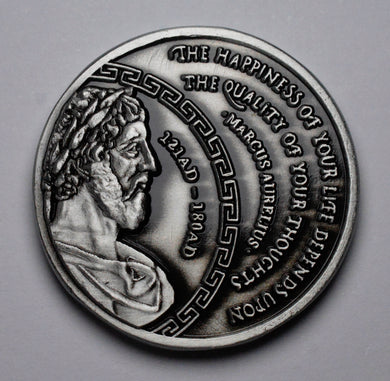 Marcus Aurelius, Stoic - Antique Silver