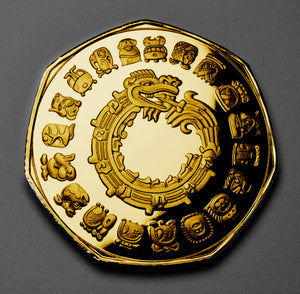 Aztec/Mayan Calendar - 24ct Gold