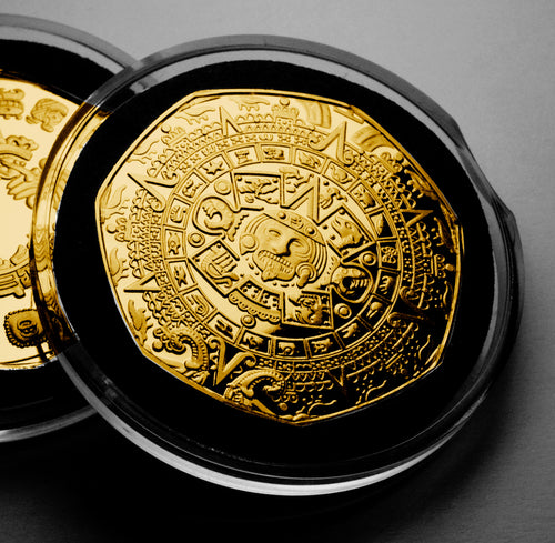 Aztec/Mayan Calendar - 24ct Gold