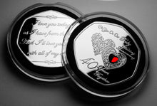 Load image into Gallery viewer, On Our 40th Wedding Anniversary (poem) - Silver with Diamante