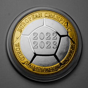 England Womens Football - Dual Metal Silver & 24ct Gold