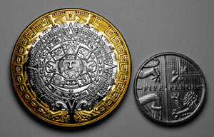Aztec/Mayan Calendar - Dual Metal
