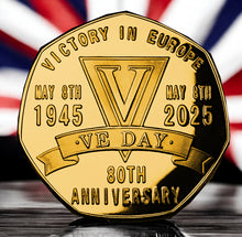 Load image into Gallery viewer, VE Day 80th Anniversary - 24ct Gold