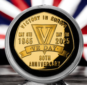 VE Day 80th Anniversary - 24ct Gold