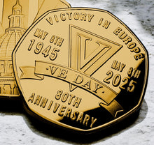 Load image into Gallery viewer, VE Day 80th Anniversary - 24ct Gold