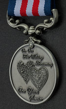 Load image into Gallery viewer, On Our First Wedding Anniversary Medal - Antique Silver
