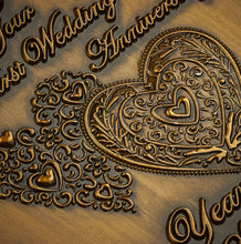 Load image into Gallery viewer, On Your First Wedding Anniversary Medal - Antique Gold