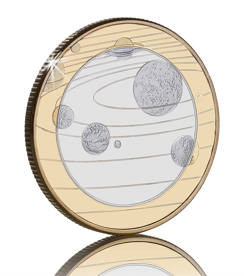 Our Solar System - Dual Metal with Colour – The Commemorative Coin Company