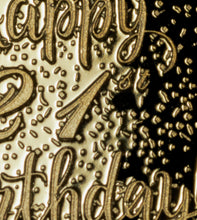 Load image into Gallery viewer, 21st Birthday &#39;Champagne Sparkles&#39; - 24ct Gold