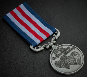On Your Wedding Anniversary Medal - Antique Silver