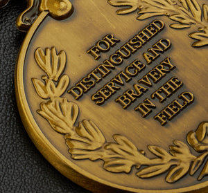 On Our 10th (Titanium) Wedding Anniversary Medal - Antique Gold