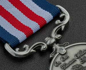 On Our 10th (Titanium) Wedding Anniversary Medal - Antique Silver