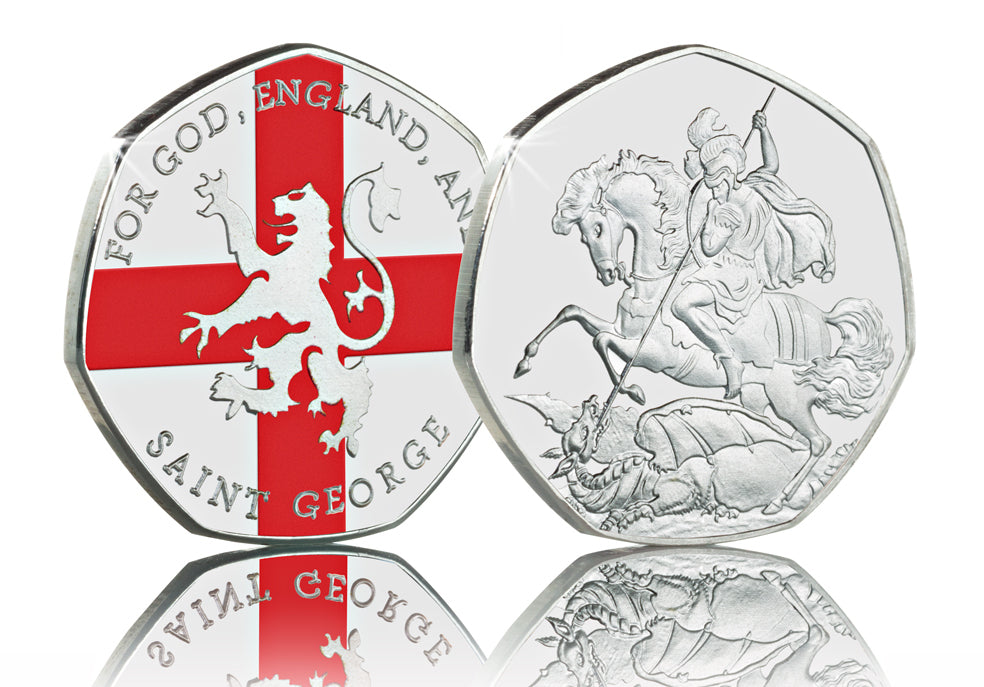 St. George & The Dragon- Colour – The Commemorative Coin Company