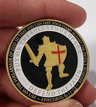 Load image into Gallery viewer, &#39;Full Armour of God&#39; Challenge/Commemorative - 24ct Gold, Enamel.