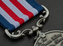 Load image into Gallery viewer, On Our 20th Porcelain Wedding Anniversary Medal - Antique Silver