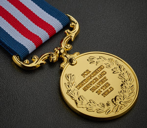 On Your 50th Golden Wedding Anniversary Medal in Case - Polished 24ct Gold