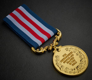 On Your 50th Golden Wedding Anniversary Medal - Polished 24ct Gold