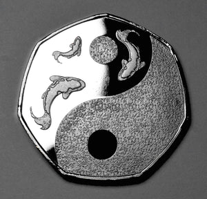 Laughing Buddha Lucky Coin - Silver