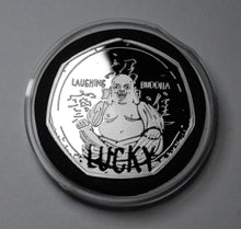 Load image into Gallery viewer, Laughing Buddha Lucky Coin - Silver