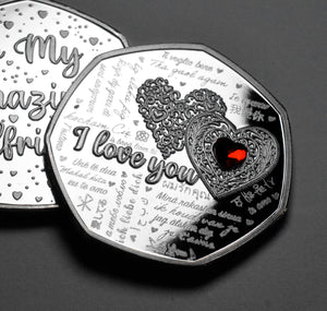 To My Amazing Girlfriend - I Love You - Silver