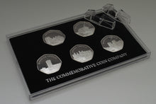 Load image into Gallery viewer, Full Set of 2019 CASTLE SERIES .999 Silver Commemoratives + Hard Presentation 50p Display Case