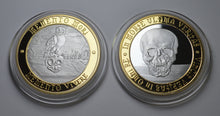 Load image into Gallery viewer, Memento Mori &#39;Owl &amp; Skull&#39; - Silver &amp; 24ct Gold