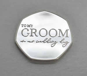 To My Groom, Wedding Day - Silver
