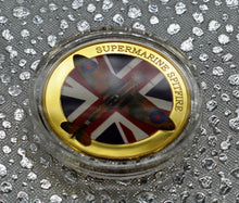Load image into Gallery viewer, Battle of Britain, Spitfire - Silver &amp; 24ct Gold with Colour