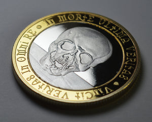 Memento Mori 'Owl & Skull' - Silver & 24ct Gold