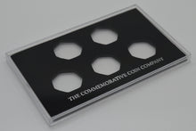 Load image into Gallery viewer, Free Standing Acrylic Glass 50p x 5 Display/Presentation Case