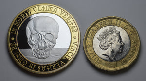 Memento Mori 'Owl & Skull' - Silver & 24ct Gold