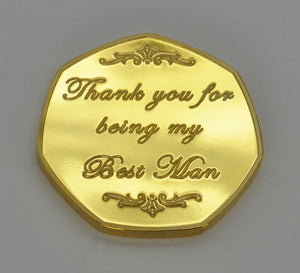 Thank You for Being My Best Man - 24ct Gold