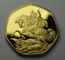 Load image into Gallery viewer, St. George &amp; the Dragon - 24ct Gold