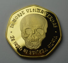 Load image into Gallery viewer, Memento Mori &#39;Owl &amp; Skull&#39; - 24ct Gold