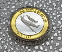 Load image into Gallery viewer, Battle of Britain, Spitfire - Silver &amp; 24ct Gold
