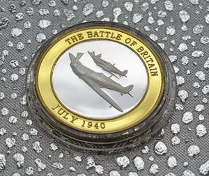 Battle of Britain, Spitfire - Silver & 24ct Gold