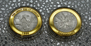 Great Fire of London - Silver & 24ct Gold